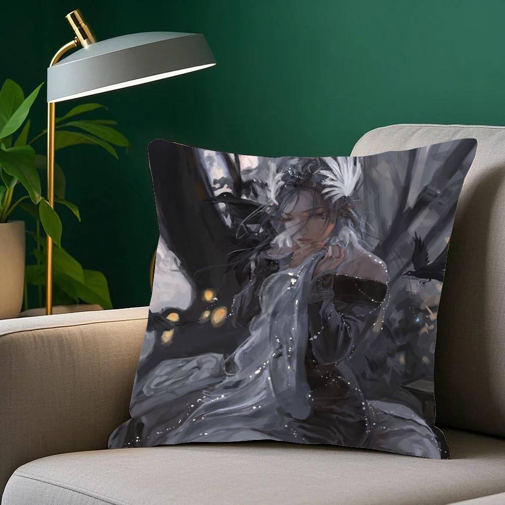 Ice P-Princess Anime G-Ghost Blade Pillow Case Fashion Square Pillowcase Bedroom Sofa Room Ins Decoration Leisure