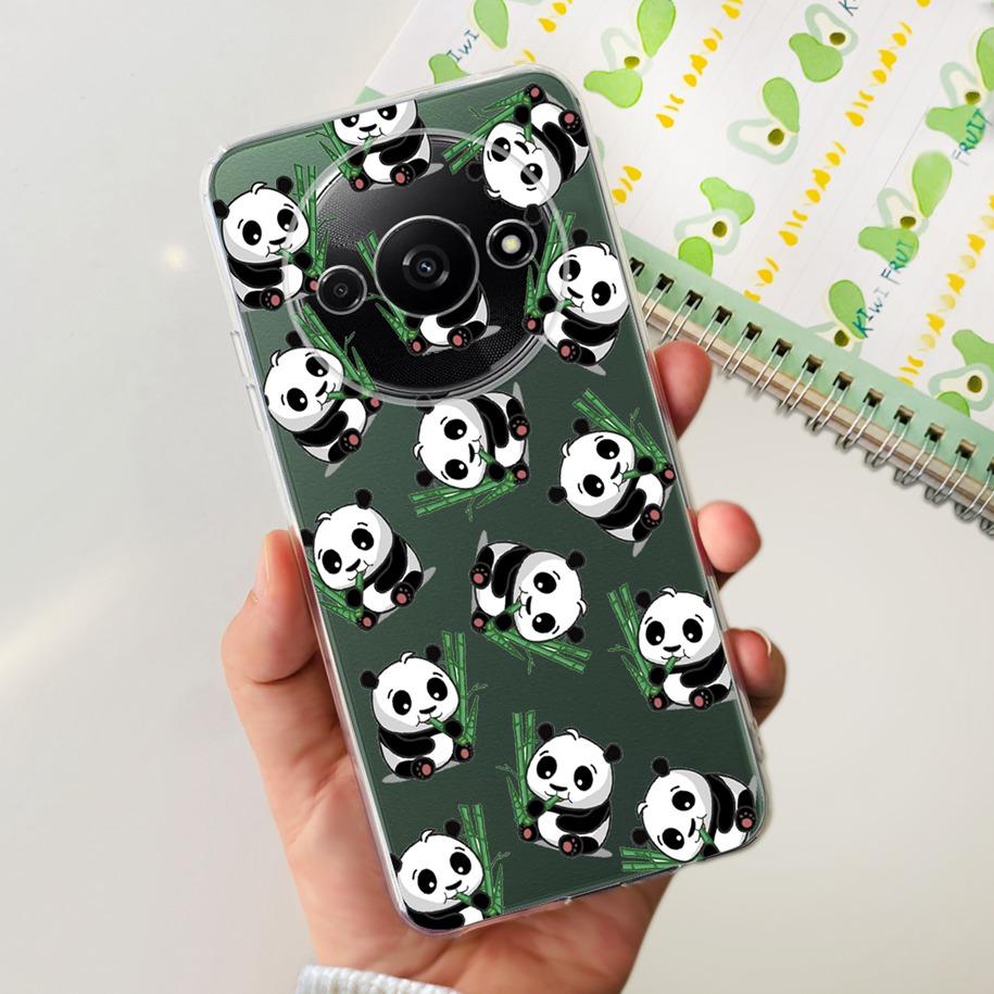 For Xiaomi Redmi A3 Case 2024 Popular Flower Soft Silicone Clear TPU Phone Cover For Xiomi Redmi A3 A 3 Bumper on RedmiA3 Fundas