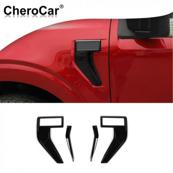 For   Ford F-150 Front Fender Side Vent Cover Trim Exterior Accessories