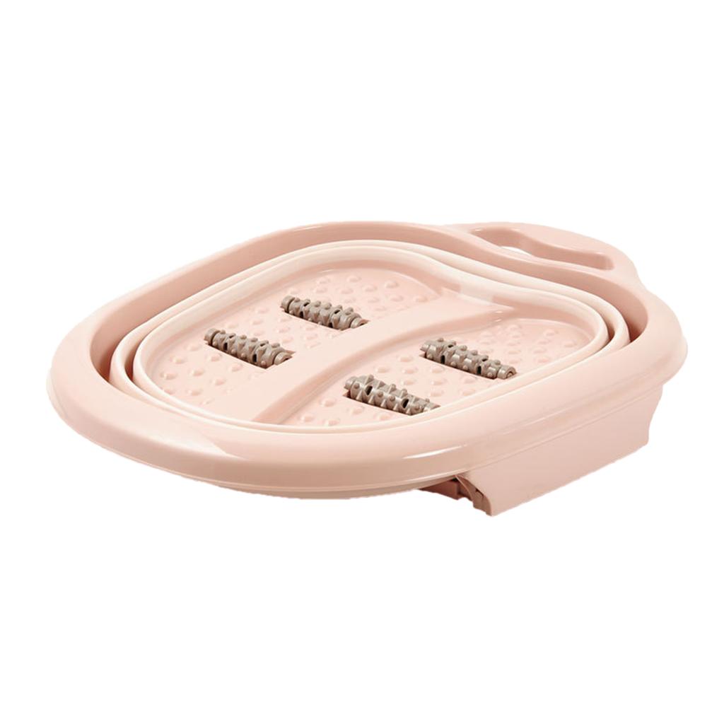 Foot Soaking Bath Basin Foldable Portable Roller Design SPA Massage Bucket for Relieving Feet Pain
