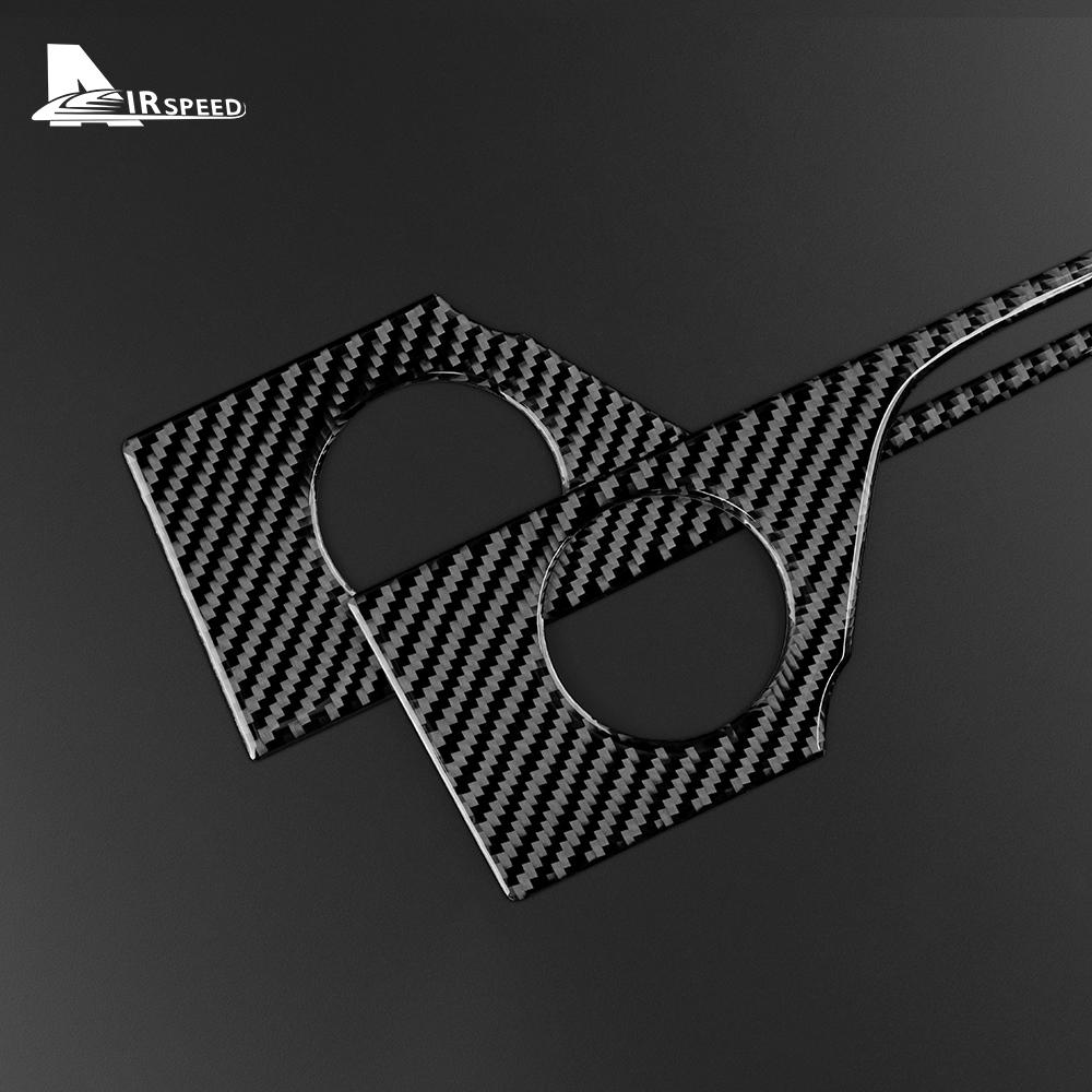 Real Carbon Fiber Sticker For Lexus RX350 RXH450 2016- Car Inside Rear Door Handle Interior Trim Styling