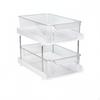 Double Layer Drawer Rack Multi Purpose Double-Layer Storage Space Saving