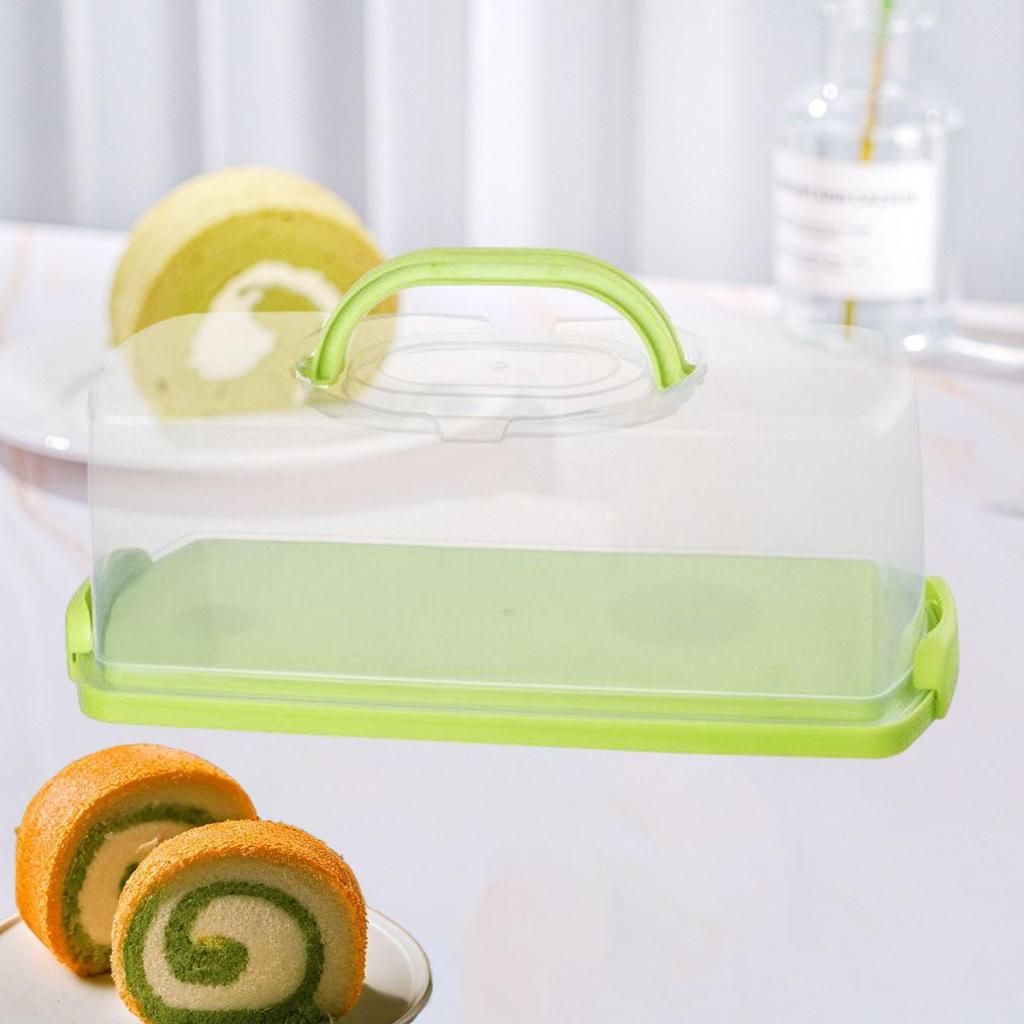 Plastic Rectangular Bread Box Multiuse Food Storing Loaf Cake Storage Container for Graduation Kitchen Wedding Picnic Camping