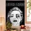 Band C-Crystal Castles Wandteppich Kunstdruck Japanischer Wandteppich Anime Wandbehang Heimdekoration