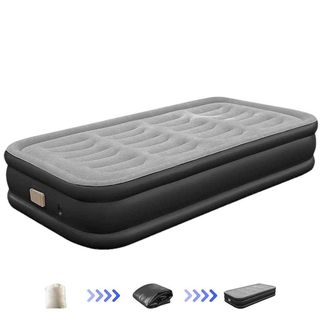 1-2 Person PVC Automatic Inflatable Mattress Camping Home Built-In Pump Bed Thickened For Indoor Outdoor Rest Lazy Sleeping Mat