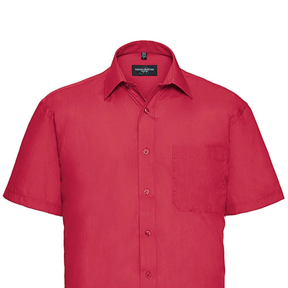 Russell Collection Mens Poplin Shirt