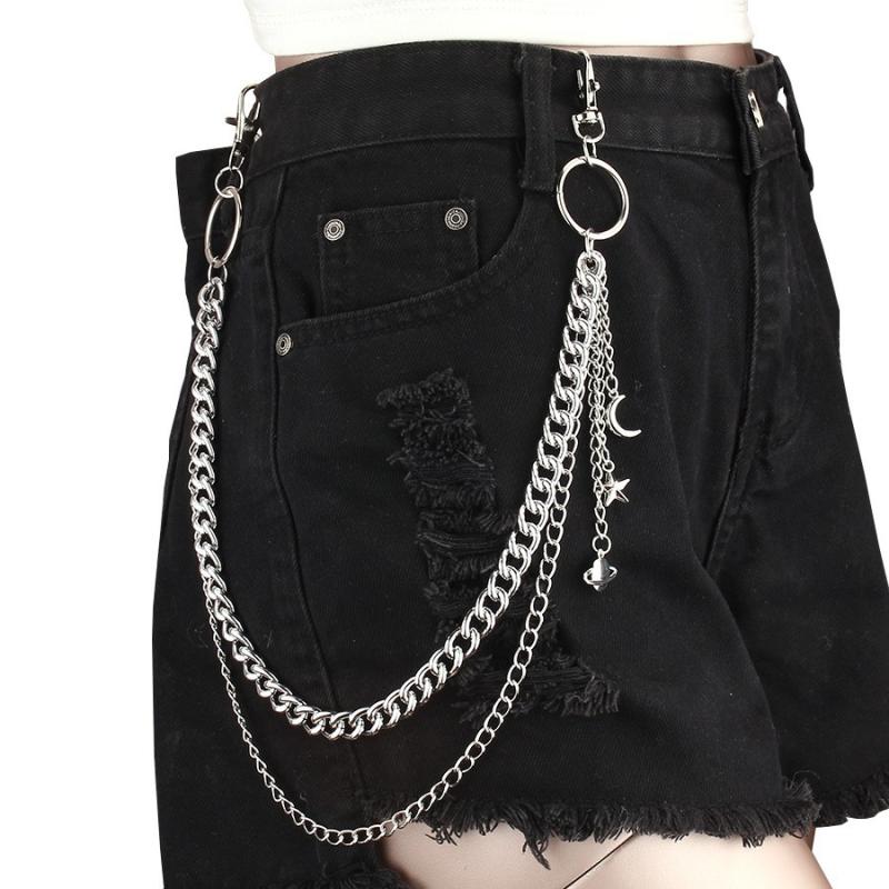 Metallic Punk-Pop Pants Chain Accessory; Hip Hop Style Denim Chain For Men and Women Present