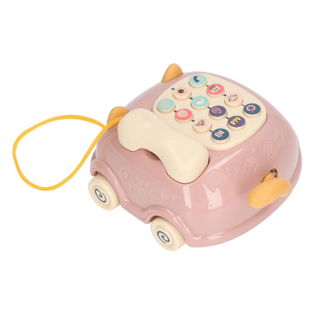 Baby Phone Toddlers Musical Toy Pretend Phone Call Toy Car Bilingual Story NaMachine Kitty Shape for Enlightment