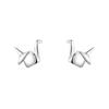 [Minimalist Origami Crane Earrings] Fashion Animal Stud Earrings for Women No Need to Remove While Sleeping Simple and Versatile Daily Wear