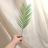 5pcs Large Fake Tropical Palm Leaves Plastic Artificial Leaves Artificial Green Palm Leaves  Wedding