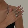 DIEZI New Sweet Cool Geometric Metal Finger Rings For Women Girls Men Gift Punk Gold Silver Color Knuckle Joint Ring Jewelry