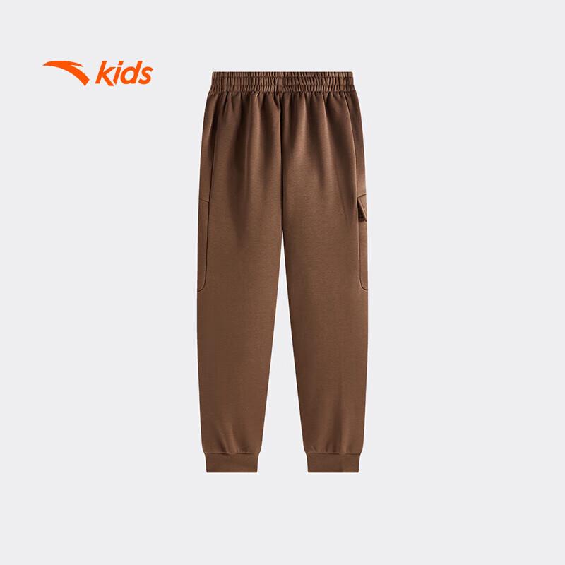 Anta Boys  Winter Warm Fleece-Lined Knit Athletic Pants 140