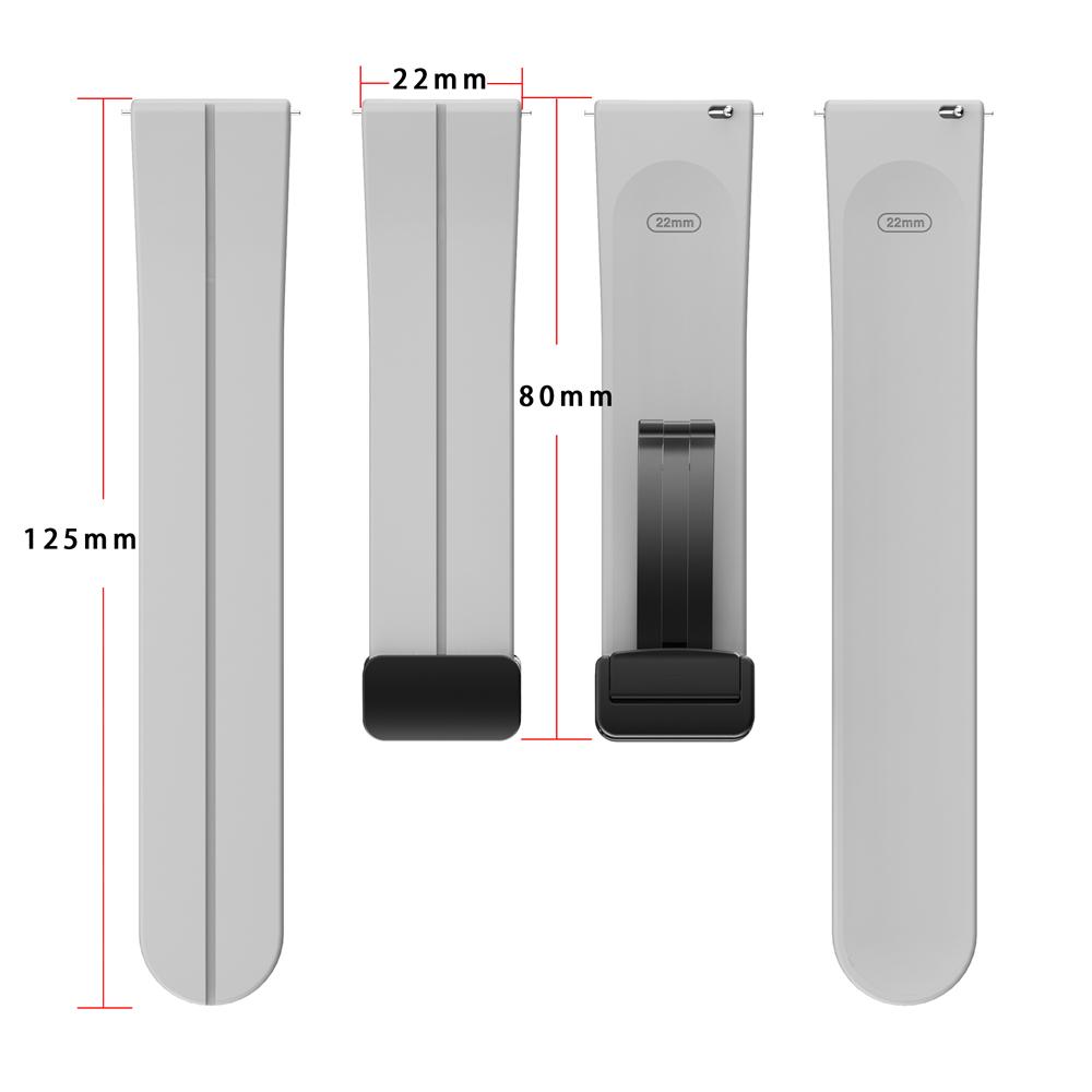 Magnetická přezka sportovní pásek pro hodinky Galaxy 5 4 3 Aktivní 2 silikonový náramek pásek pro hodinky Huawei 4 pro GT3 GTR4 20 mm 22 mm pásek
