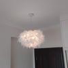 Pure Feather White Pendant Light Hanging Lamp Modern Chandelier Decor Bedroom