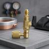 6.5*4cm Air Conditioning Refrigeration Charging Ball Valve 90 Degree R22 Safety Valve For HVAC Maintenance Quick Coupling