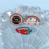 Playful Rainbow Chili Pin Sturdy Metal Badge Adornment Stylish Lapel Pin Accessory Suitable for Everyday Outfits