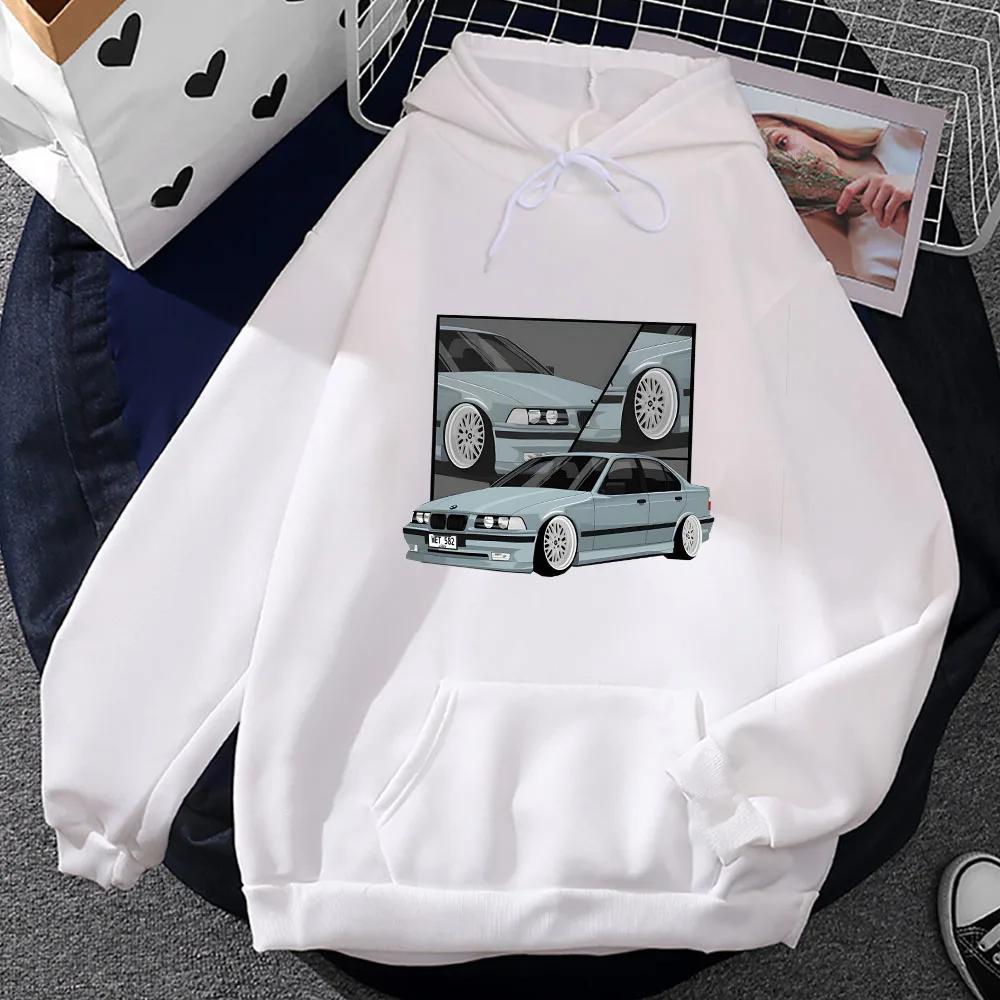 Car Printed Graphic Hoodies Prevalent Street Male Casual Sweatshirts Autumn Fleece Clothing Soft Comfortable Hooded