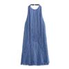 Summer Fashion Halter Neck Sleeveless Fringe Dress Women's Elegant Bodycon Mini Dress