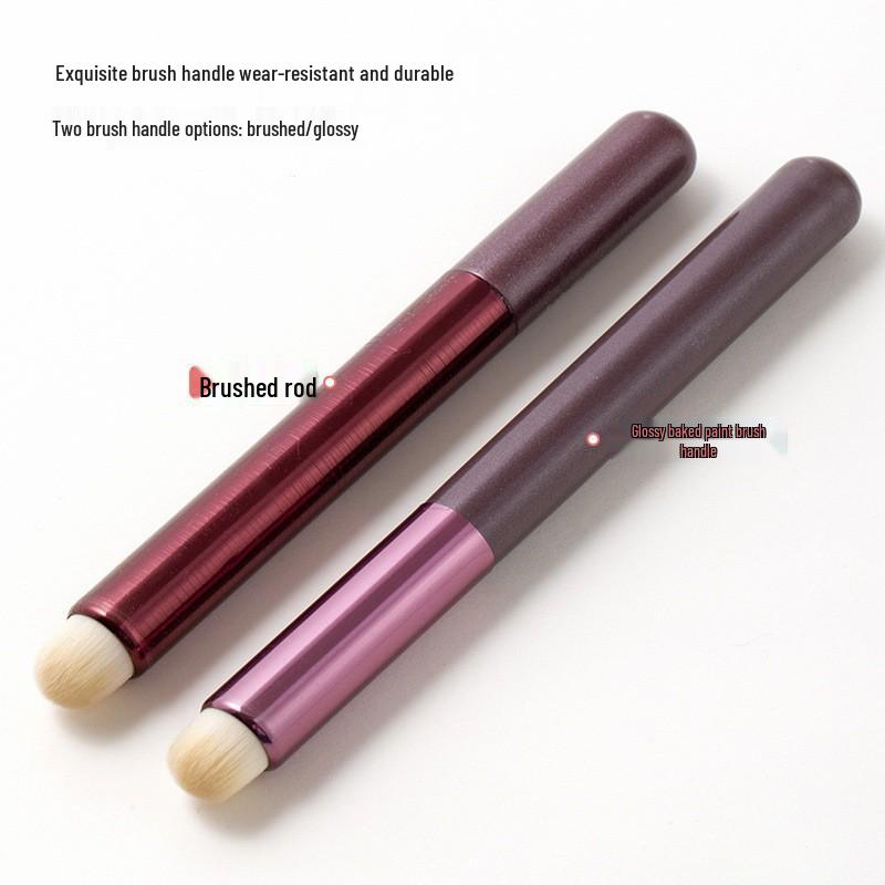 Professional Portable Round Head Lip, Lipstick, and Concealer Makeup Brush