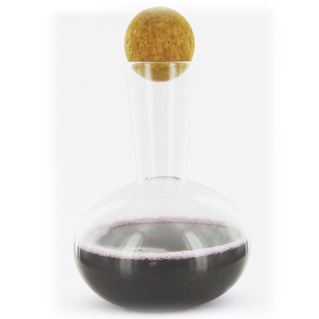 Les Trésors De Lily [Q0450] - Transparent White 'Oenology' Glass Wine Carafe - 21x16 Cm (1.5 L)