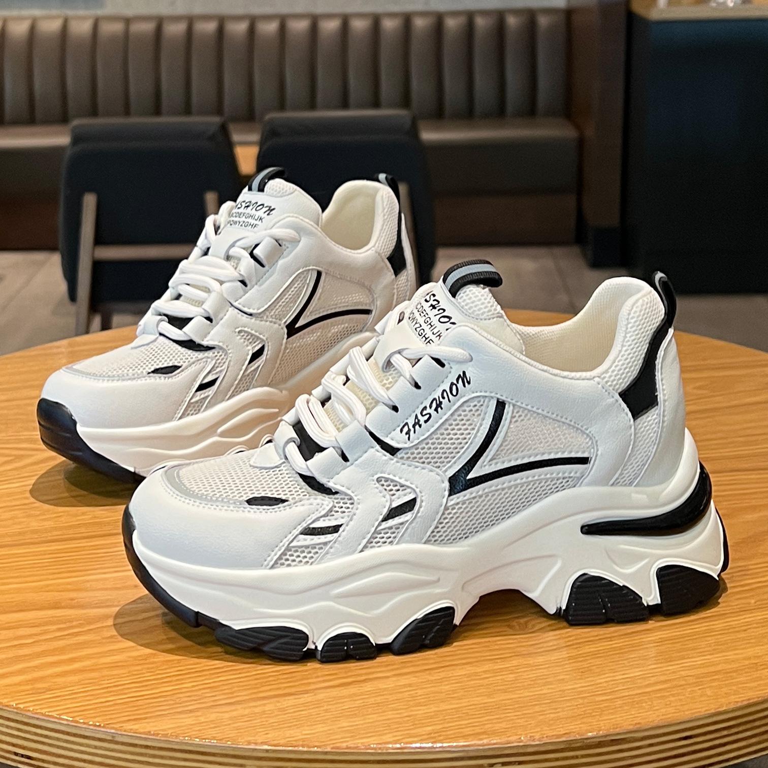 

Роскошные новые сетчатые дышащие и удобные кроссовки для утренней пробежки, спортивная обувь для женщин, легкие и модные повседневные кроссовки 40 чёрный