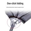 Telescopic 2.5m Folding Triangle Fishing Net with Stainless Steel Rod and Black Pocket