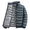 Winter Lässig Warm Herren Wander Daunenjacke Outdoor Winddicht Oberbekleidung Einfarbig Verdicken Männliche Daunenmäntel Mode Stehkragen