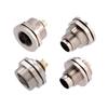 Male Female Panel Socket M9 Circular Bulkhead Jack Soldering 2 3 4 5 6 7 8 Pin Waterproof Electrical Aviation Connector Adapter