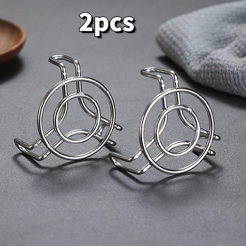 

2Pcs Stainless Steel Steamer Rack, Portable Steam Pot, Small Portion Boiling, Slow Cooking, Camping, Office, Home Kitchen светло-серый