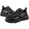 Kappa Fabric Retro Thick Sole Wear-Resistant Low-Top Casual Shoes Unisex sneaker Black K0BZ5MC50-990