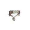 Glossy irregular texture double-layer crown sparkling diamond rings for women new in hip-hop style engagement ring jewelry gift