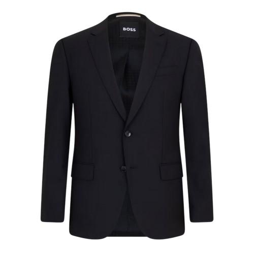 BOSS Mens Lapel Collar Suit Jacket