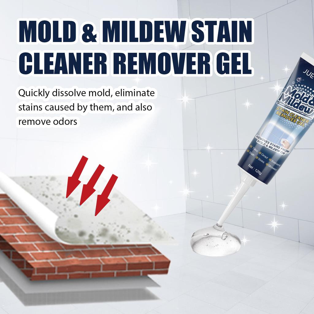 Jue-Fish Household Bathroom Caulk Wall Mold Mildew Remover Lasting Cleaner Tile Gap Spot Supplies Mildew Remover Tile Crevices Ceiling Cleaning Gel
