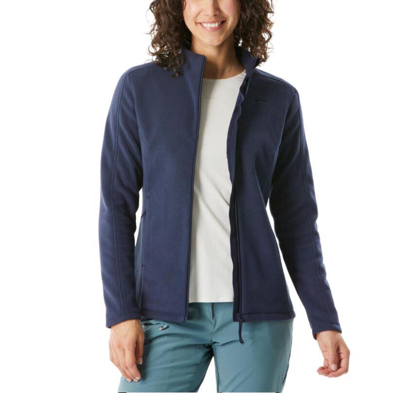 DECATHLON MH500 QUECHUA Warm Long Sleeve Jacket Women's Blue Black