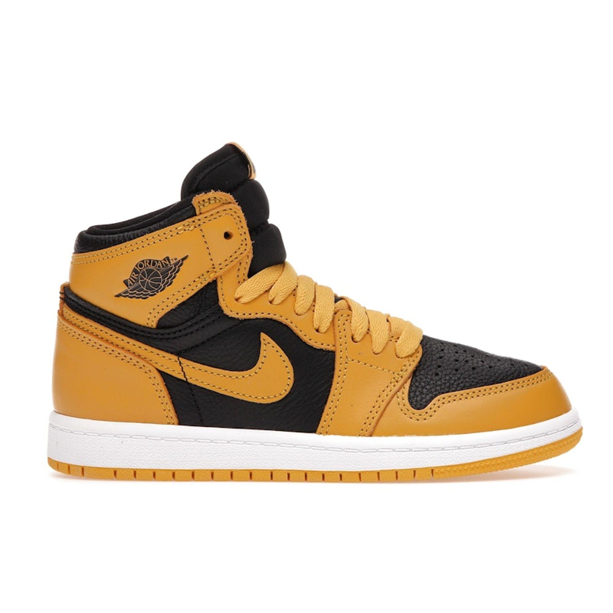 

Детские кроссовки Air Jordan 1 Retro High OG PS Pollen Желтый Черный Белый AQ2664-701 31