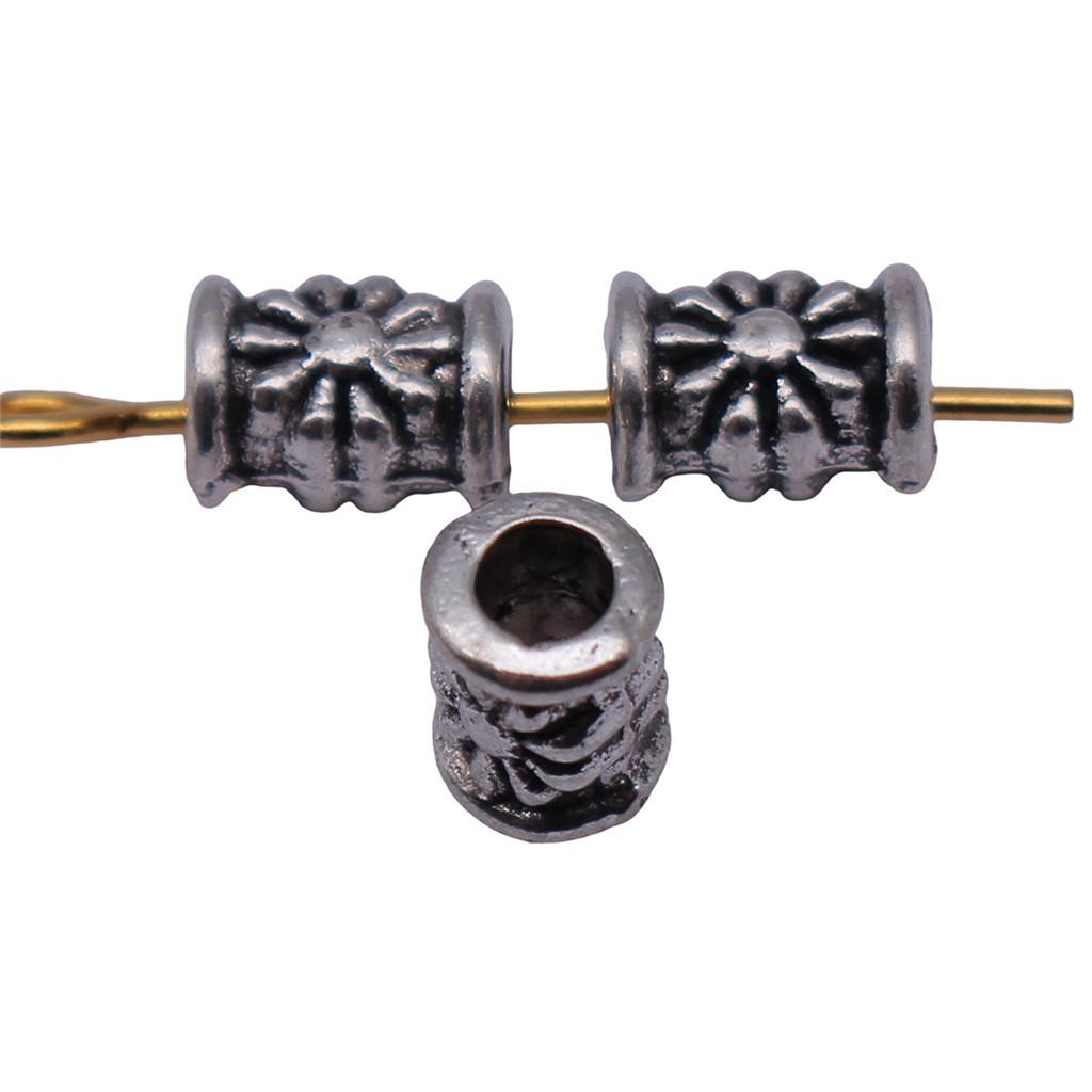 Tribal Pattern Tube Beads Charms Braided Spacer Beading For Jewelry Materials