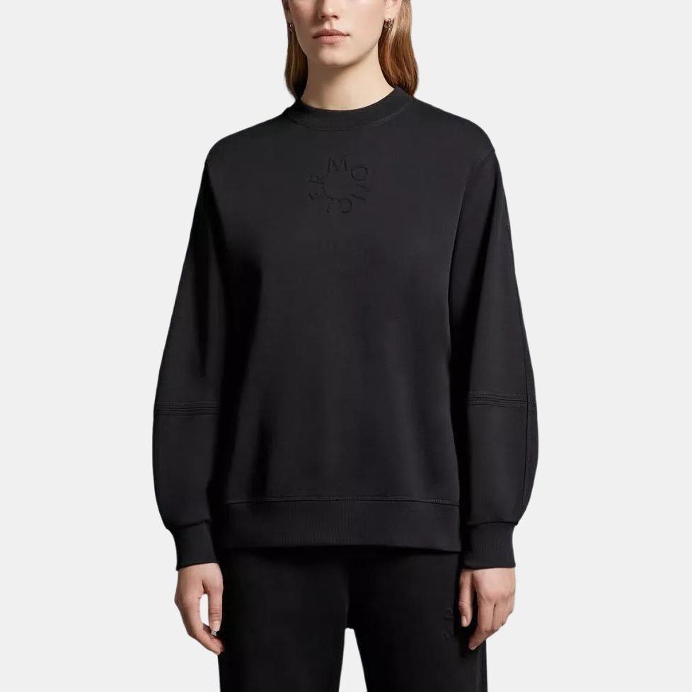 Moncler Logo Embossed Crewneck Sweatshirt Women's J10938G00006809KR999