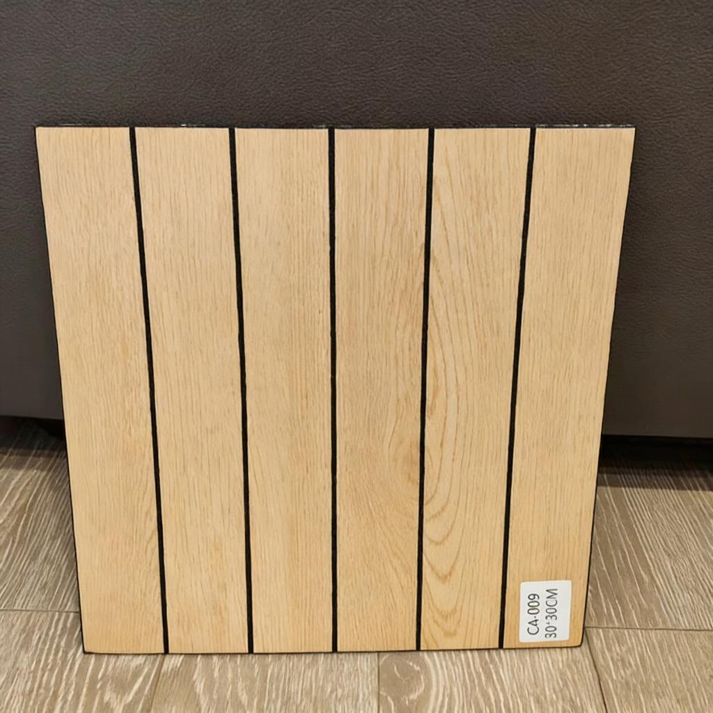 10Pcs Peel and Stick Wood Slat Wall Panels Decorative Wall Panels 12"x12" Self Adhesive Slat Acoustic Textured Panel Soundproof