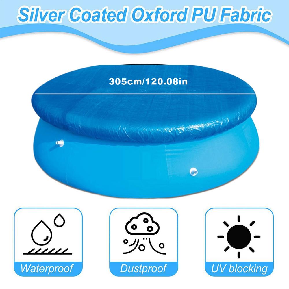 Cover For Pool Covers For Upper Ground Pools Safety Protector Easy Set Blanket For Outdoor Hot Tub Spa Pond Patio Garden Summer