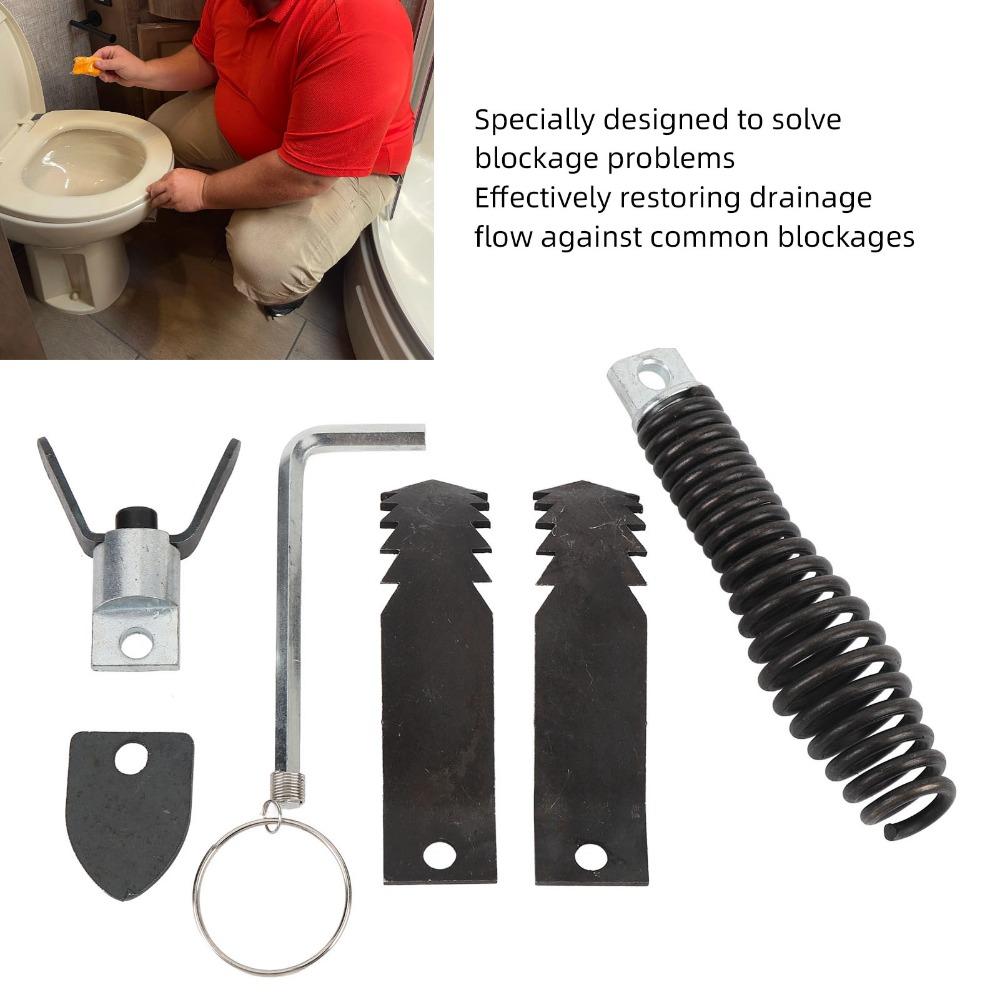 6 Pcs Efficient Unclogging Drain Cleaner Cutter Head 5/16 Inch To 3/4 Inch Drain Snake Cable Cutting Head Set Pipe Dredging