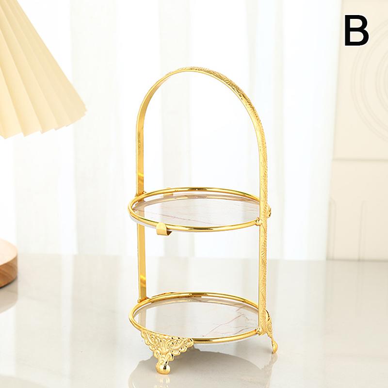 

2-ярусная железная подставка для торта, тарелка для демонстрации, украшение, роскошная подставка для десертов, кексов, печенья, для вечеринки, поднос для еды, стойка