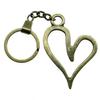 Minimalist Tags Heart Keychain Text Love Theme Key Ring 30mm Ring