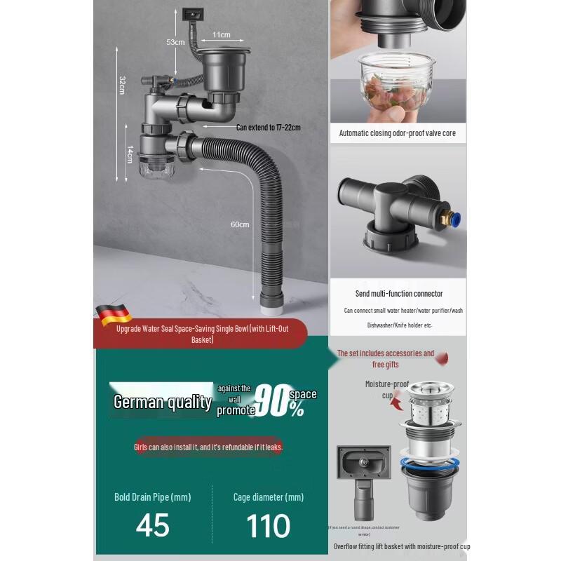 

Stainless Steel Single Sink Drainer