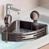 Wall Mounted Suction Cup Triangle Storage Rack Plastic Suction Cup Shower Shelf  Bathroom