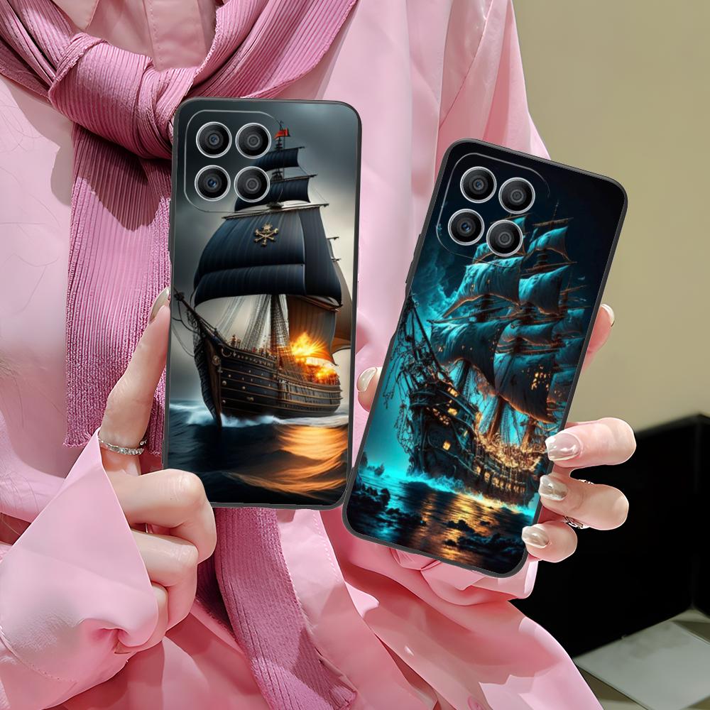 Pirate Corsair Mobile Phone Case for Honor 90 80 70 60 50 30 20 10 9 8 7 Pro S SE Lite 5G Colorful Printing Cover Pretty Luxury