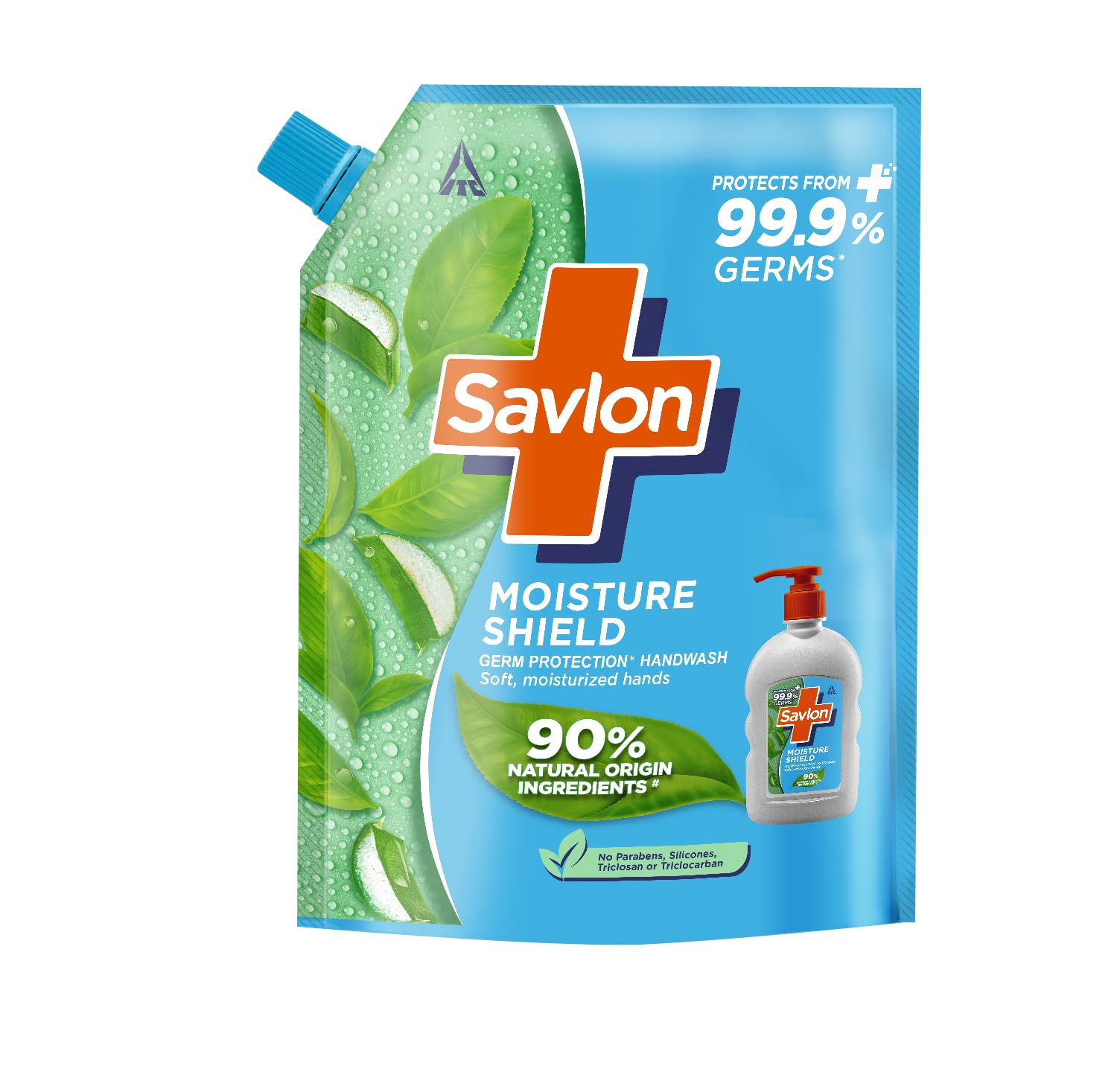 Savlon Moisture Shield Germ Protection Liquid Handwash Refill Pack Hydrating Family Size Skin Cleansing Gel 1.3L