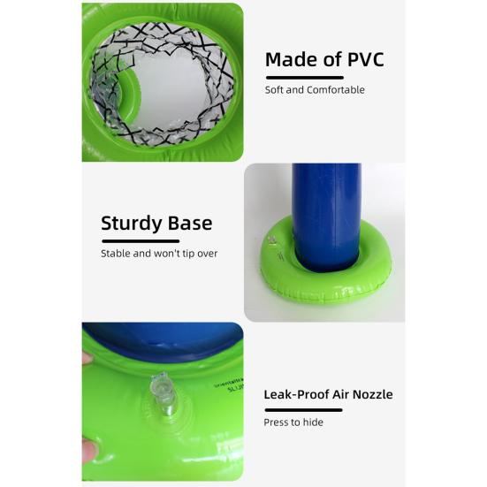 1 Basketball Kids Basketball Toy for Set Inflatable Hoop Ball Kids Sports
