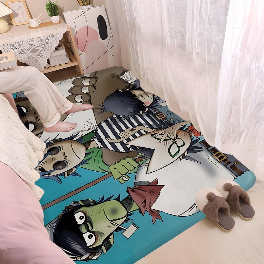Music Cool Band G-gorillaz Door Mat Washable Non-Slip Living Room Sofa Chairs Area Mat Kitchen Doormat Area Rug