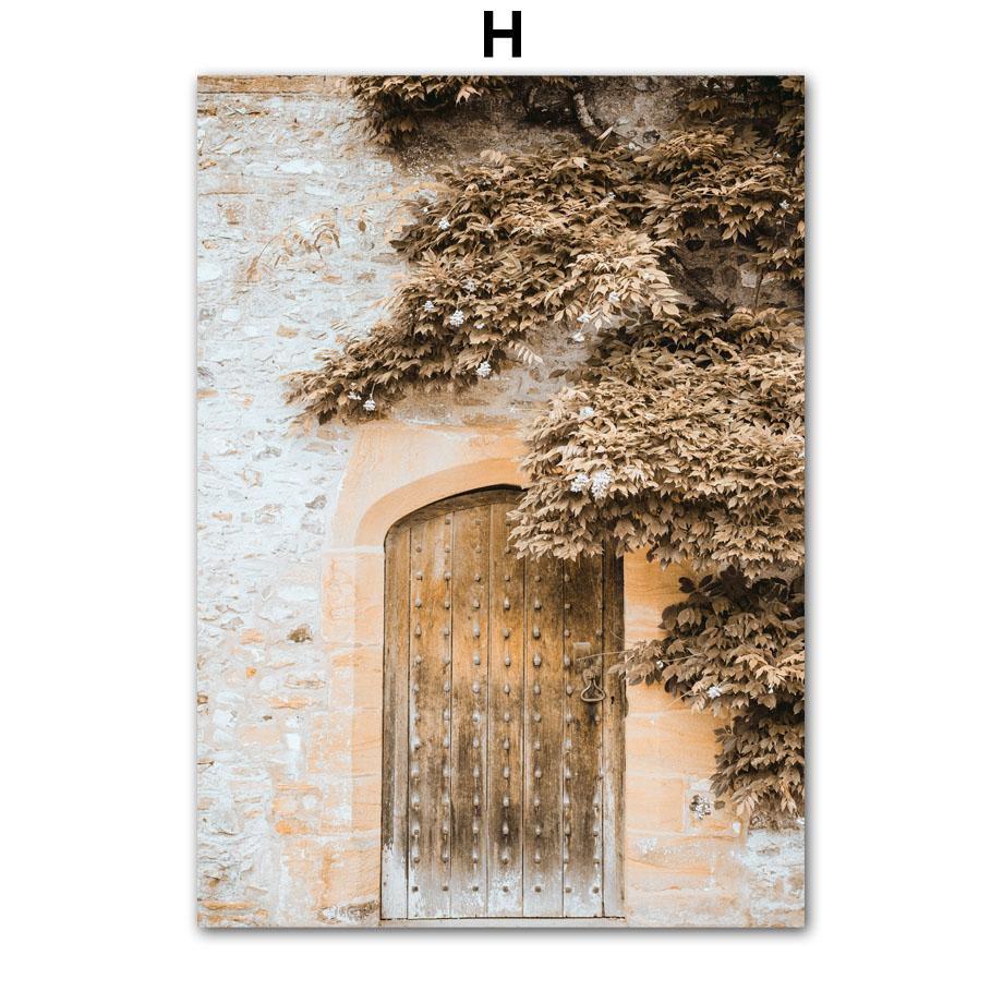 Autumn Decoration Canvas Poster Yellow Tree Leaves Fall View Wall Art Print Pumpkin Painting Fox Picture Living Room Home Decor