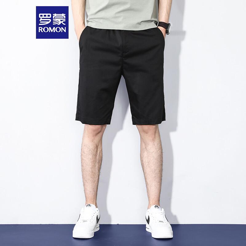 ROMON Men's Summer Business Casual Stretch Shorts LM112